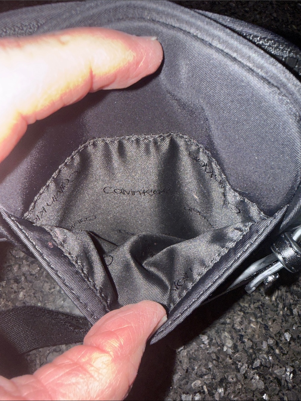 Calvin Klein Evie Black Nylon Crossbody Bag - Picture 8 of 9